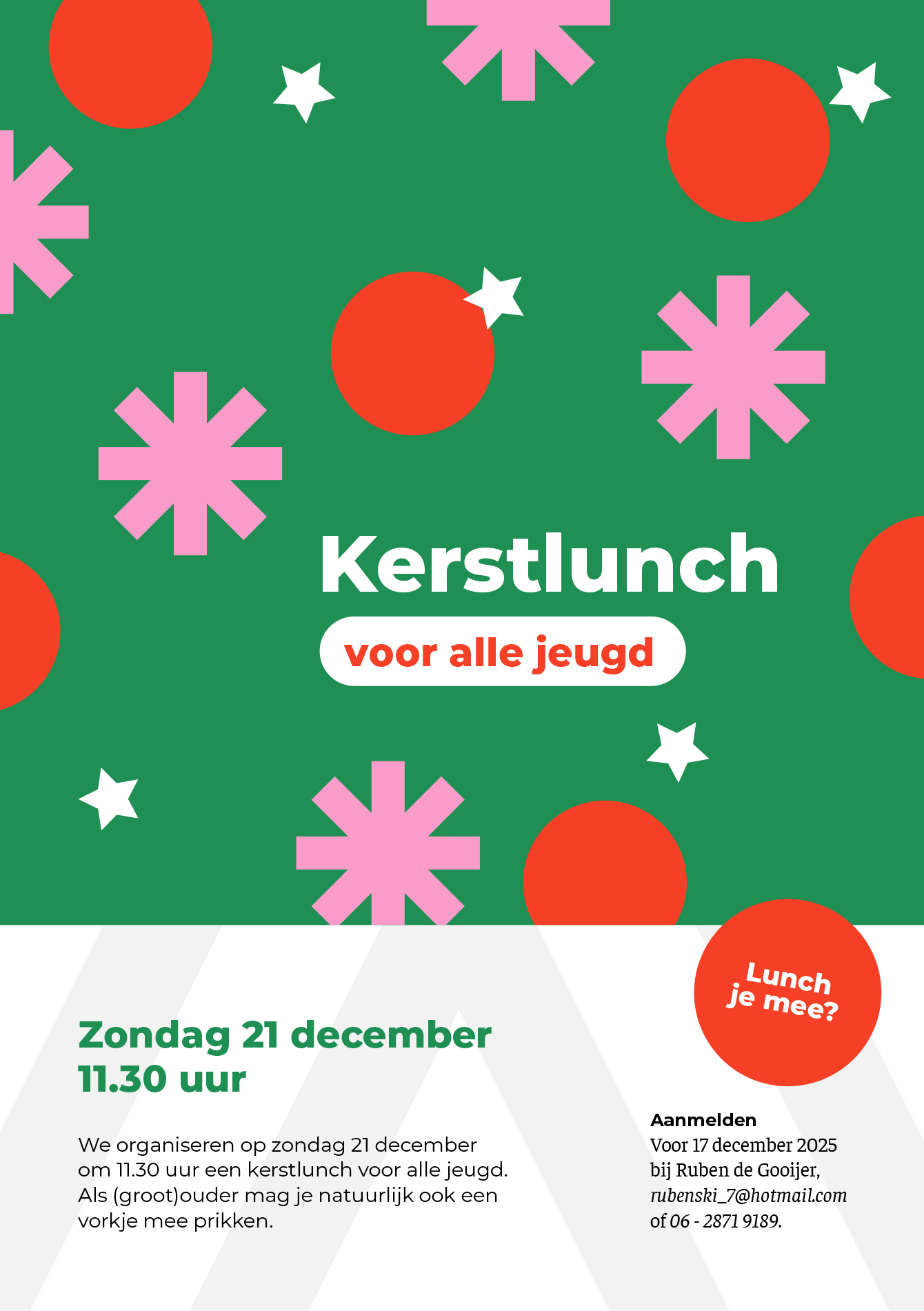 Kerstlunch Uitnodiging Nieuwsbrief